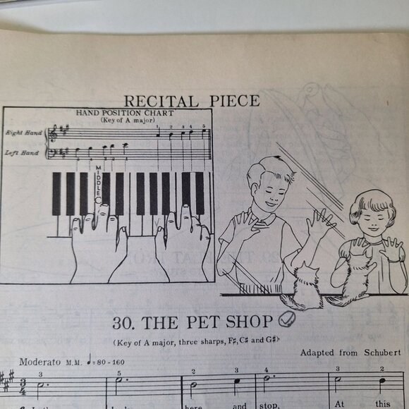 Piano Course Red Book A Schaum Music Vintage Education Teach 1945 Frank Learning - Picture 11 of 12